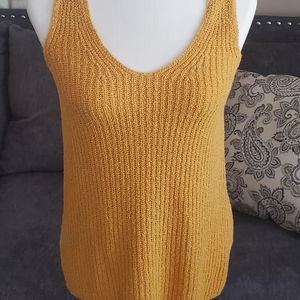 Mustard yellow tank tops